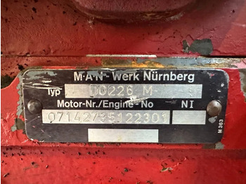 Motore per Mezzo di movimentazione MAN D 0226 M 66 kW / 90 PK 6 cilinder diesel engine parts: foto 3