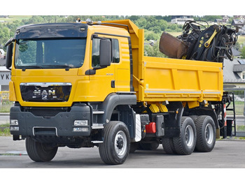 Camion con gru, Autocarro ribaltabile MAN TGS 33.480*KIPPER 5,10m * EPSILON E165Z76* 6x6: foto 5