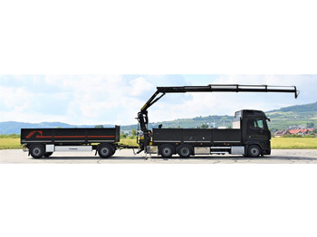Camion con gru, Autocarro con pianale/ Cassone fisso Mercedes-Benz ACTROS 2542 + PK18002-EH C/FUNK + Anhänger!: foto 5