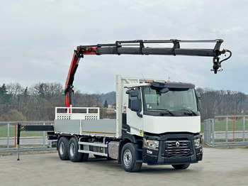 Camion con gru nuovo Renault C 380 *PRITSCHE 6,80m * PK 18002-EH C + FUNK*6x4: foto 2