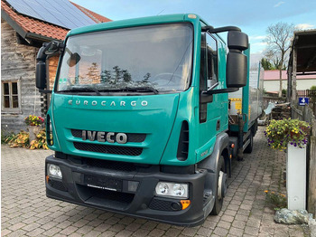 Autocarro con pianale/ Cassone fisso, Camion con gru Iveco 120E25 M122 KRAN RETARDER 2xAHK KLIMA: foto 2
