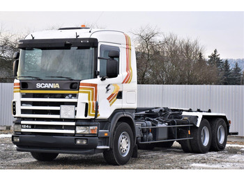 Autocarro scarrabile Scania R124 470 Abrollkipper * 6x2 * Motor Problem: foto 4 Autocarro scarrabile Scania R124 470 Abrollkipper * 6x2 * Motor Problem: foto 4