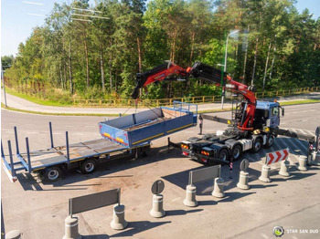 Camion con gru MAN  TGA 35.440 8X6H PALFINGER  60002  Semi-trailer: foto 4