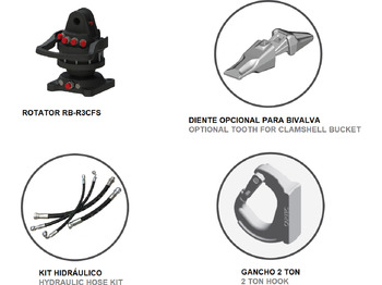 Benna mordente per Gru per autocarro nuovo Clamshell buckets withouth side-wall BV-MR 125: foto 4