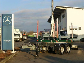 Rimorchio trasporto legname nuovo Ebert KHZA 18 Tandem-Kurzholz-Anhänger NEU: foto 5
