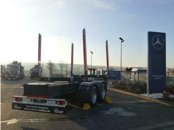 Rimorchio trasporto legname nuovo Ebert KHZA 18 Tandem-Kurzholz-Anhänger NEU: foto 4