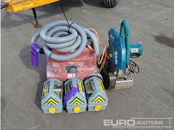 Attrezzatura da costruzione Hilti VC 20-U 110Volt Vacuum Cleaner, Makita LW1400 110Vot Chop Saw, Radio Cable Detector (3 of): foto 2
