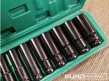 Attrezzature per officina Unused 1/2" Deep Socket Set 10Pcs 10-24mm: foto 5