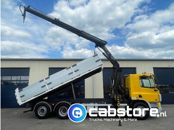 Autocarro ribaltabile, Camion con gru DAF CF 75.310 FAN 6x2 Euro 5 - MANUAL - Bouwjaar 2008 - Kipper - Palfinger PK 15002 Performance - Km 550.899 - Good condition!: foto 2