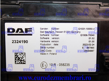 Cruscotto per Camion ELEMENT BORD COMANDA CLIMA DAF XF XG 2324190, 2295570: foto 4 Cruscotto per Camion ELEMENT BORD COMANDA CLIMA DAF XF XG 2324190, 2295570: foto 4