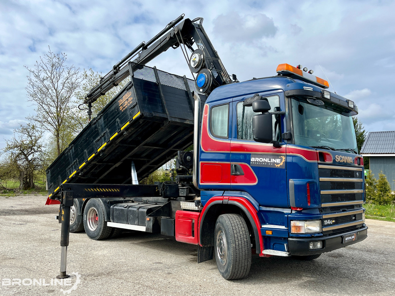 2002 SCANIA R114 6X2*4 Tipper+HIAB 166-e5 crane - Autocarro ribaltabile, Camion con gru: foto 2 2002 SCANIA R114 6X2*4 Tipper+HIAB 166-e5 crane - Autocarro ribaltabile, Camion con gru: foto 2