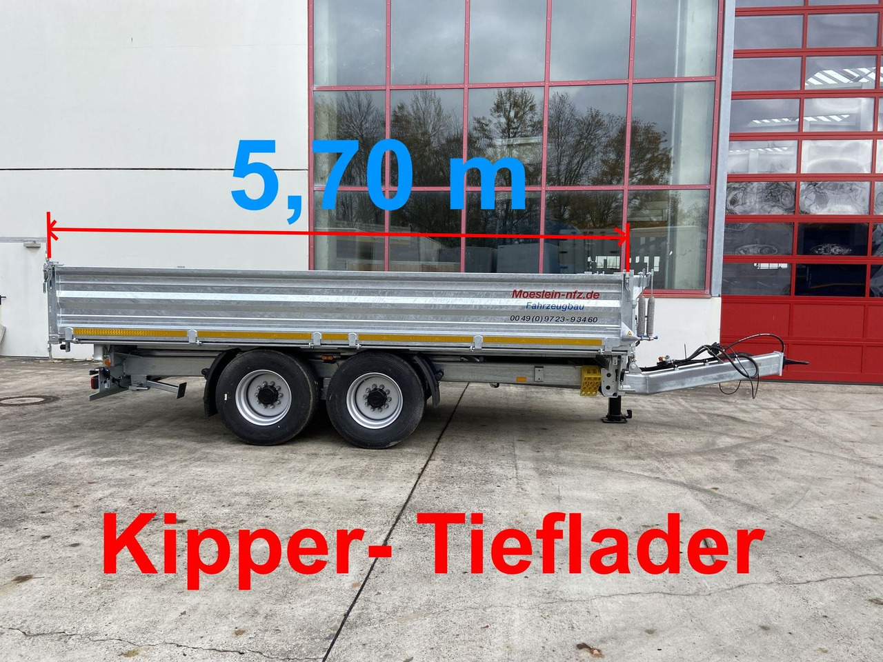 Möslein 14 t Tandem- Kipper Tieflader 5,70 m lang, Brei - Rimorchio ribaltabile: foto 1 Möslein 14 t Tandem- Kipper Tieflader 5,70 m lang, Brei - Rimorchio ribaltabile: foto 1