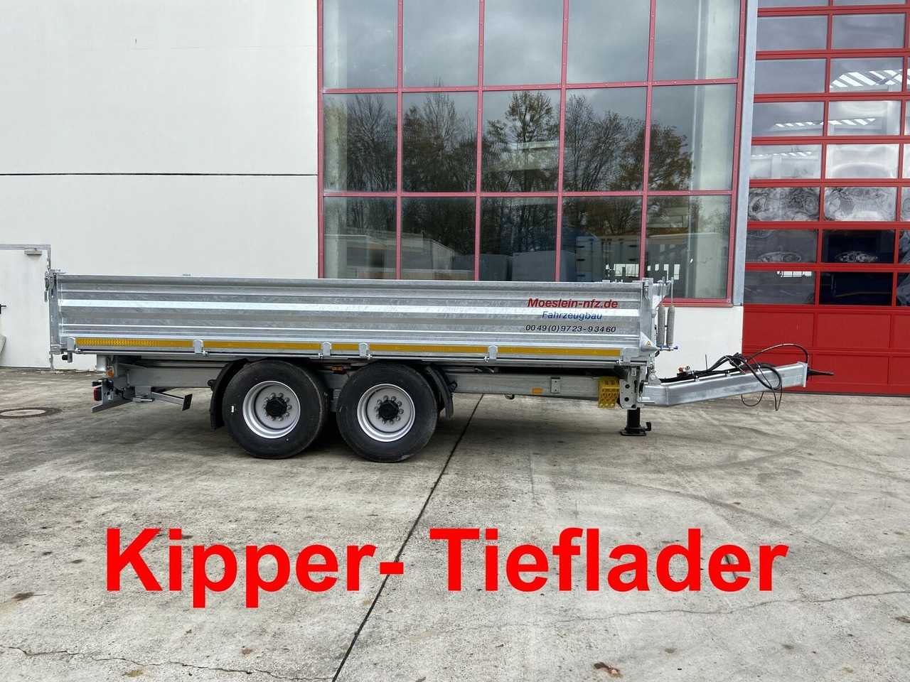 Möslein 14 t Tandemkipper Tieflader Breite Reifen-- Neu - Rimorchio ribaltabile: foto 1 Möslein 14 t Tandemkipper Tieflader Breite Reifen-- Neu - Rimorchio ribaltabile: foto 1
