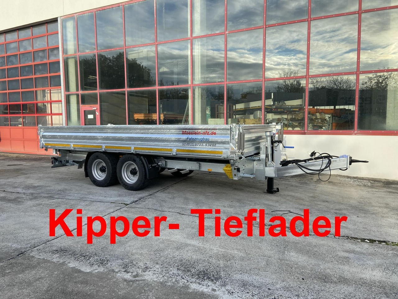Möslein Kipper Tieflader, Breite Reifen-- Neufahrzeug - - Rimorchio ribaltabile: foto 1 Möslein Kipper Tieflader, Breite Reifen-- Neufahrzeug - - Rimorchio ribaltabile: foto 1
