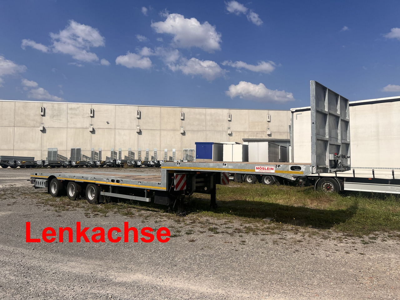 Möslein ST 3 Plato 8,7 3 Achs Satteltieflader Plato 45 t GGfür Fertigteile, Baumaschinen - Semirimorchio pianale ribassato: foto 1 Möslein ST 3 Plato 8,7 3 Achs Satteltieflader Plato 45 t GGfür Fertigteile, Baumaschinen - Semirimorchio pianale ribassato: foto 1