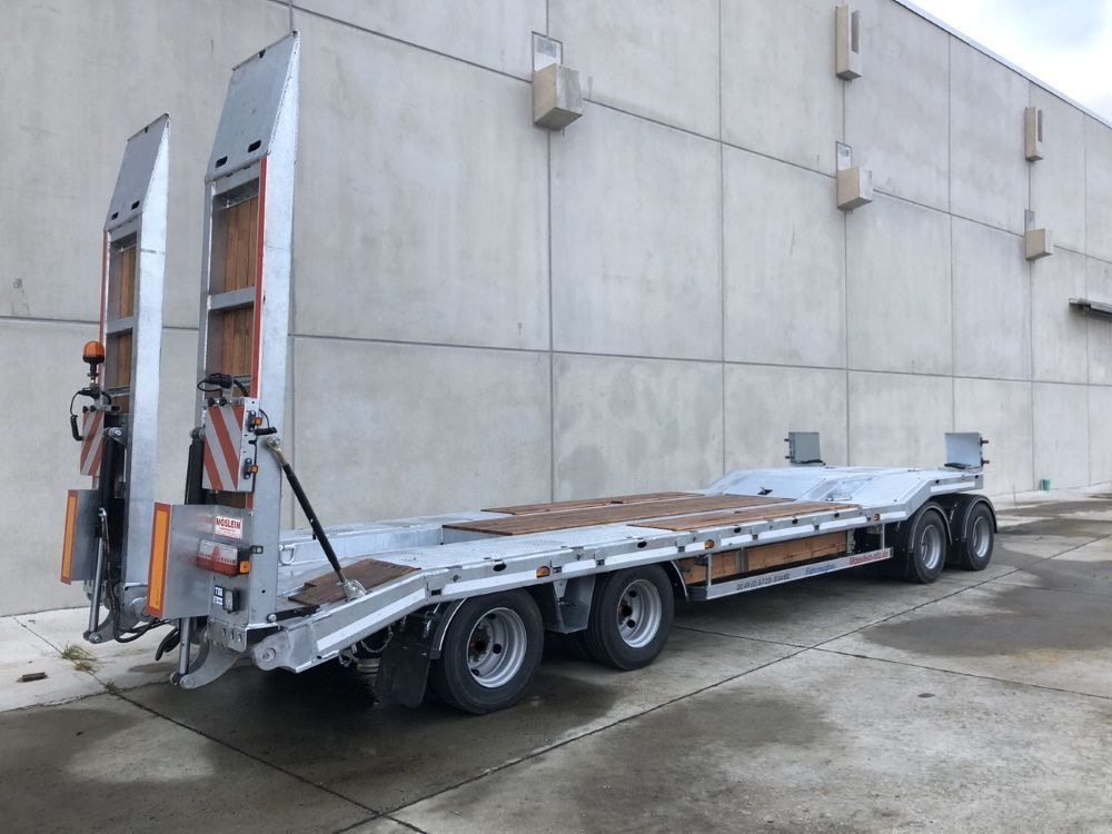 Rimorchio pianale ribassato Möslein  neuer 4 Achs Tieflader hydraulischen Rampen: foto 12