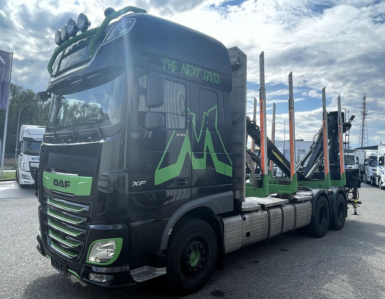 DAF FAT XF 530 SSC, Holztransport, Greifer mit Säge - Camion trasporto legname, Camion con gru: foto 2 DAF FAT XF 530 SSC, Holztransport, Greifer mit Säge - Camion trasporto legname, Camion con gru: foto 2