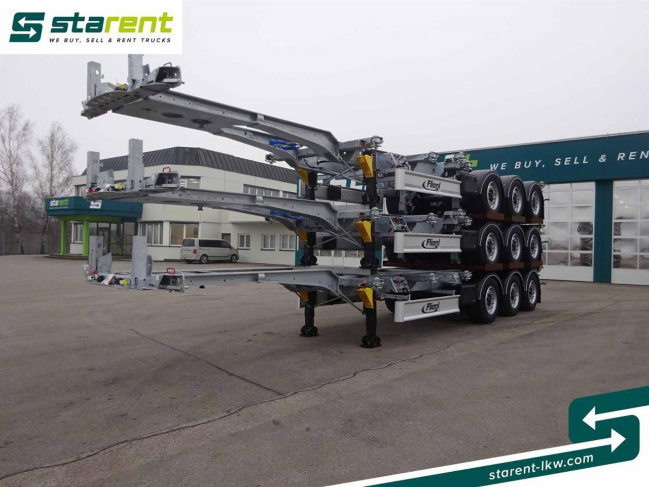 Fliegl Containerchassis ADR 1x20/2x20/1x30/1x40/1x45 - Semirimorchio telaio: foto 1 Fliegl Containerchassis ADR 1x20/2x20/1x30/1x40/1x45 - Semirimorchio telaio: foto 1