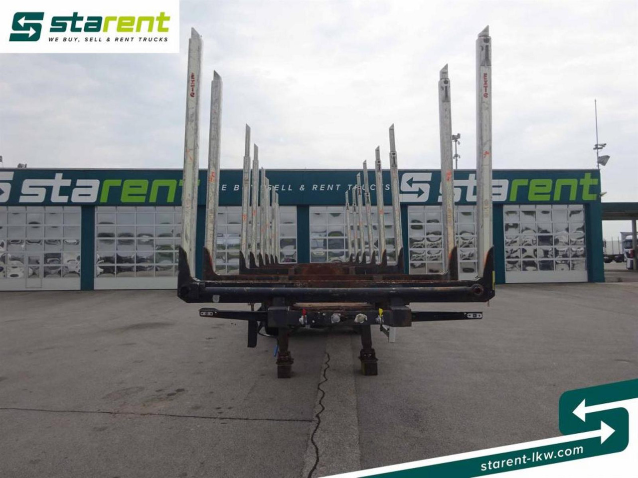 Hangler Holzrungen Auflieger Exte Rungen Lift-A Lenkachse - Semirimorchio trasporto legname: foto 2 Hangler Holzrungen Auflieger Exte Rungen Lift-A Lenkachse - Semirimorchio trasporto legname: foto 2