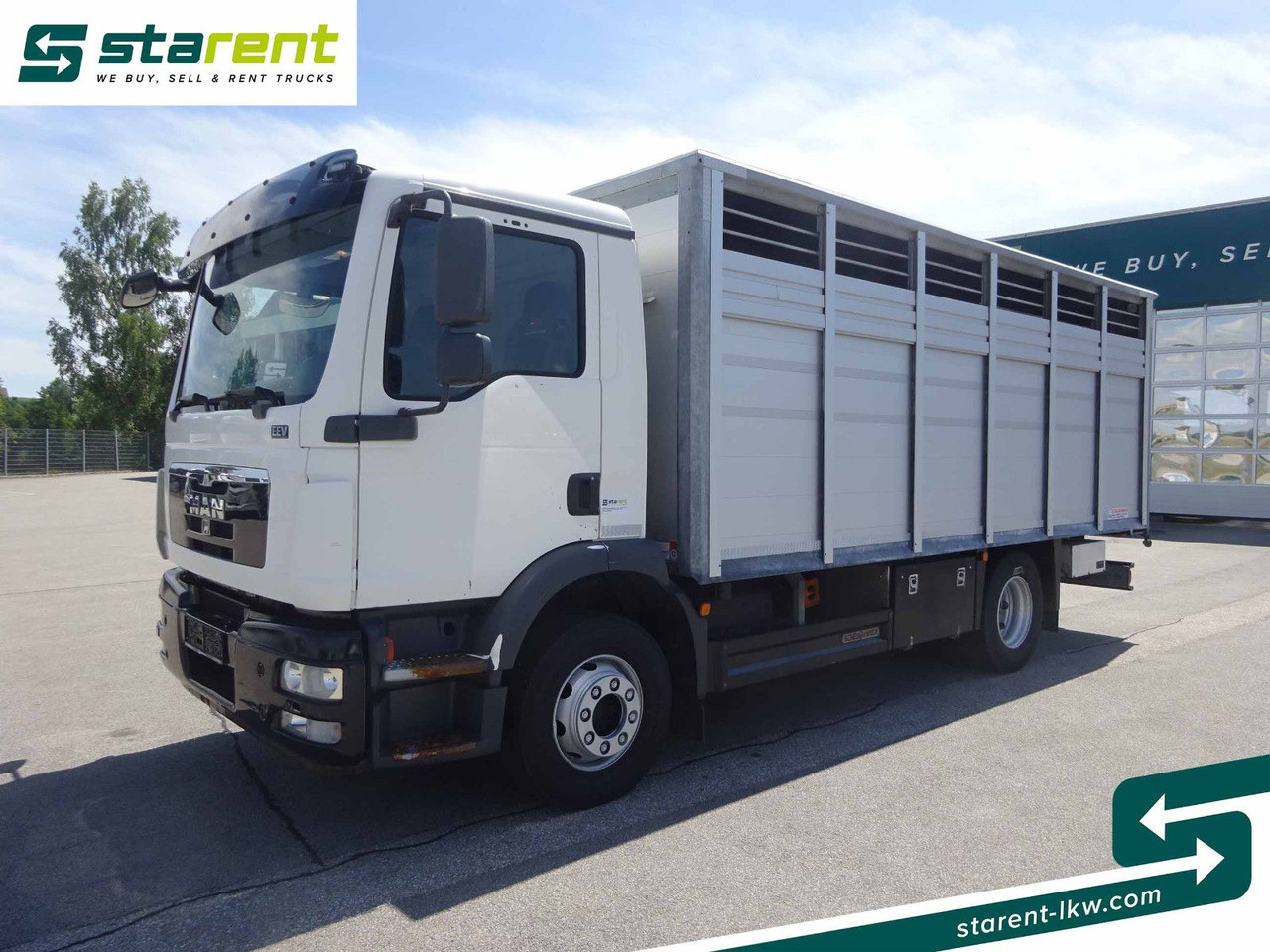 MAN TGM 15.290 Viehtransporter, Scheuwimmer Aufbau - Van trasporto cavalli: foto 1 MAN TGM 15.290 Viehtransporter, Scheuwimmer Aufbau - Van trasporto cavalli: foto 1