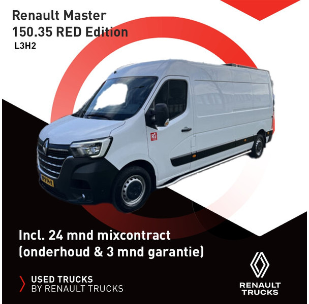 Furgone chiuso Renault Master 150.35 RED L3 H2 incl. 24 mnd Mixcontract (onderhoud en 3 mnd garantie): foto 1