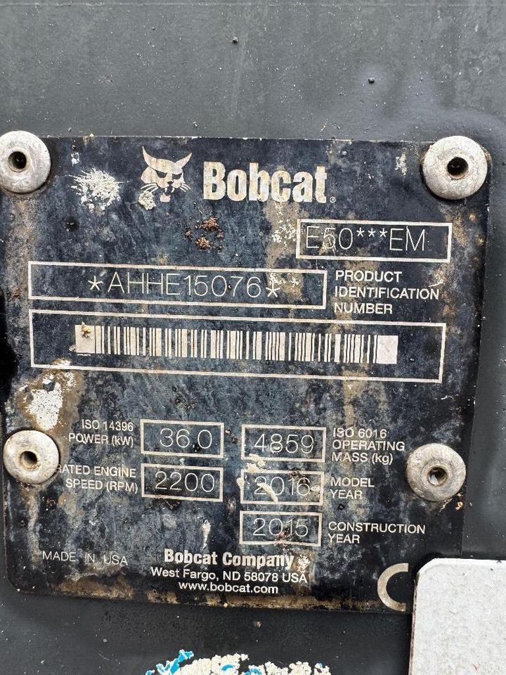 Bobcat E 50 EM - Miniescavatore: foto 5 Bobcat E 50 EM - Miniescavatore: foto 5