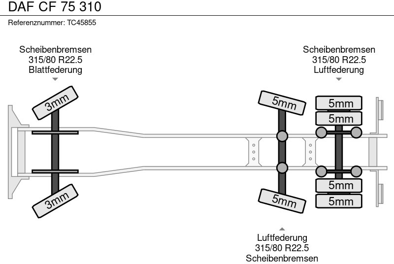 DAF CF 75 310 - Camion immondizia: foto 5 DAF CF 75 310 - Camion immondizia: foto 5