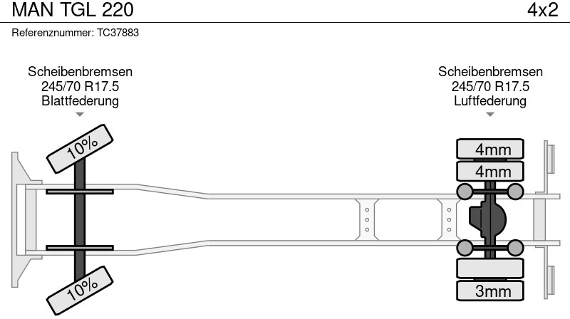 MAN TGL 220 - Camion centinato: foto 5 MAN TGL 220 - Camion centinato: foto 5