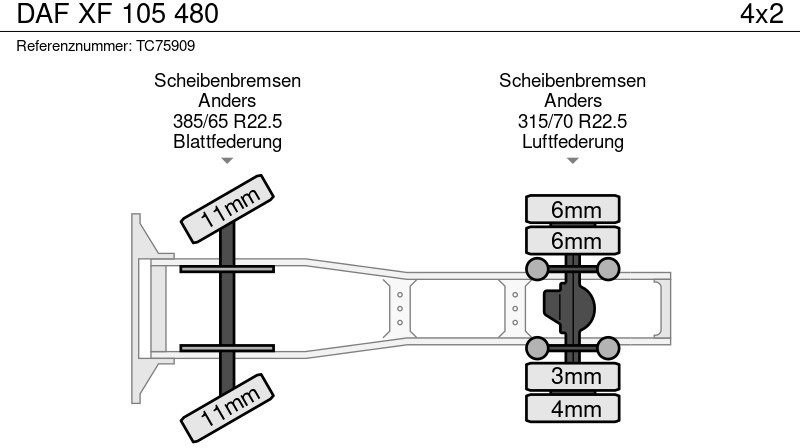 Leasing di DAF XF 105 480 DAF XF 105 480: foto 7 Leasing di DAF XF 105 480 DAF XF 105 480: foto 7