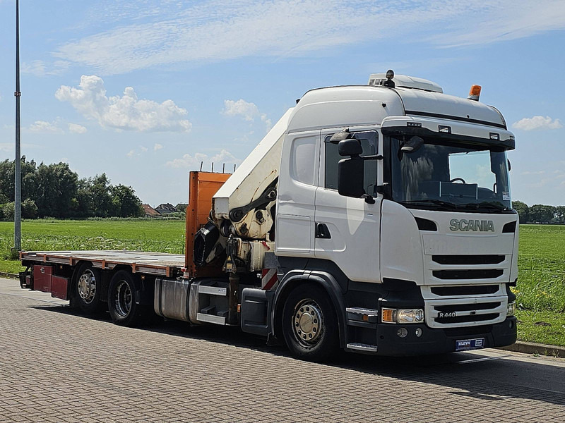 Scania R440 6X2*4 HMF 5020 K5 - Autocarro con pianale/ Cassone fisso, Camion con gru: foto 5 Scania R440 6X2*4 HMF 5020 K5 - Autocarro con pianale/ Cassone fisso, Camion con gru: foto 5
