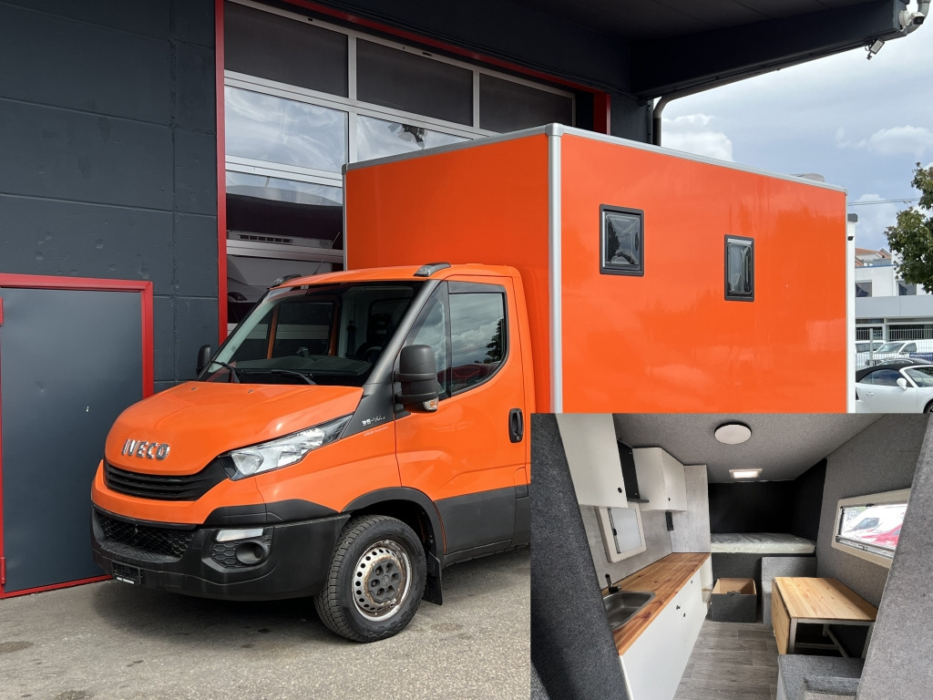 Iveco Daily 35S14 Klima Orig.127'km Küche Doppelbett - Camper: foto 1 Iveco Daily 35S14 Klima Orig.127'km Küche Doppelbett - Camper: foto 1