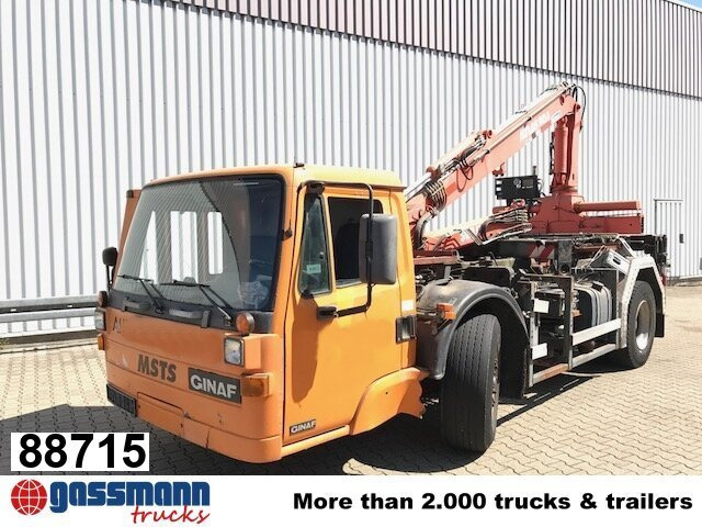 GINAF GINC 3030 mit Heckkran Atlas AK 90.1 HDS - Autocarro con pianale/ Cassone fisso, Camion con gru: foto 1 GINAF GINC 3030 mit Heckkran Atlas AK 90.1 HDS - Autocarro con pianale/ Cassone fisso, Camion con gru: foto 1