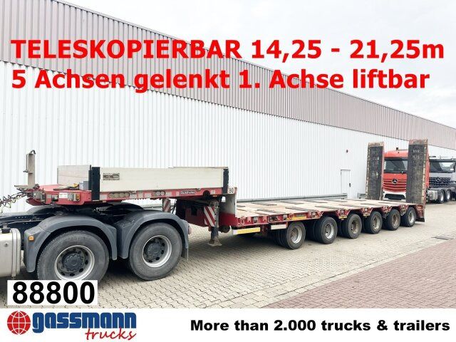 Goldhofer STZ-L 6-67/80 A, 6 Achsen, 86.000kg Ges.-Gew. - Semirimorchio pianale ribassato: foto 1 Goldhofer STZ-L 6-67/80 A, 6 Achsen, 86.000kg Ges.-Gew. - Semirimorchio pianale ribassato: foto 1