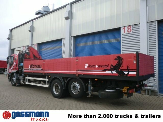 Autocarro con pianale/ Cassone fisso, Camion con gru Iveco AT260S31Y/P 6x2 mit Kran Copma 150.3: foto 14