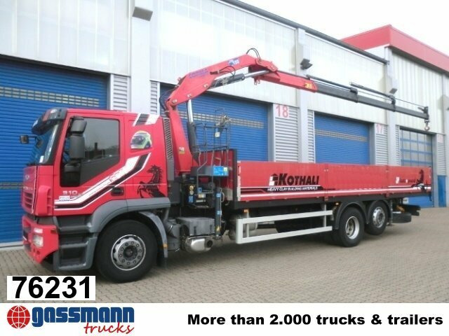 Iveco AT260S31Y/P 6x2 mit Kran Copma 150.3 - Autocarro con pianale/ Cassone fisso, Camion con gru: foto 1 Iveco AT260S31Y/P 6x2 mit Kran Copma 150.3 - Autocarro con pianale/ Cassone fisso, Camion con gru: foto 1