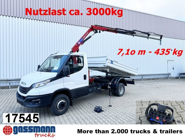 Iveco Daily 70C18H 4x2 mit Kran HMF 340-K3, Funk - Autocarro ribaltabile, Camion con gru: foto 1 Iveco Daily 70C18H 4x2 mit Kran HMF 340-K3, Funk - Autocarro ribaltabile, Camion con gru: foto 1