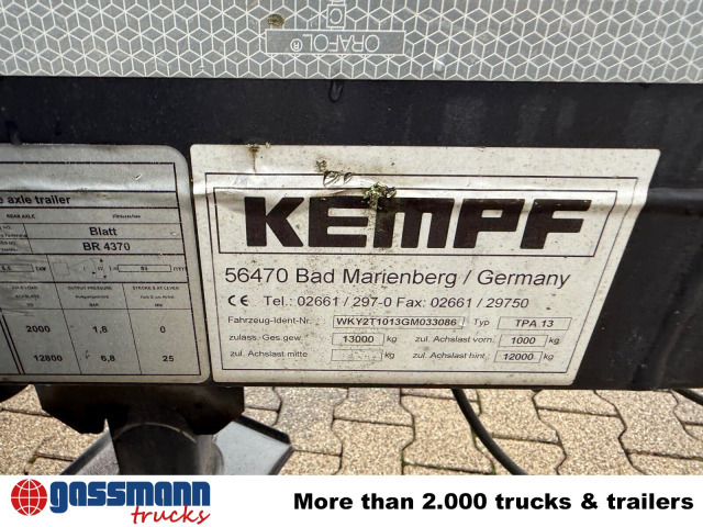 Kempf TPA 13 Anhänger für Absetzcontainer - Rimorchio portacontainer/ Caisse interchangeable: foto 3 Kempf TPA 13 Anhänger für Absetzcontainer - Rimorchio portacontainer/ Caisse interchangeable: foto 3