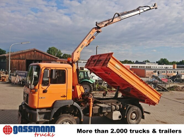 MAN 19.293 4x4 BL mit Kran Meiller MK77RS2 - Autocarro ribaltabile, Camion con gru: foto 3 MAN 19.293 4x4 BL mit Kran Meiller MK77RS2 - Autocarro ribaltabile, Camion con gru: foto 3