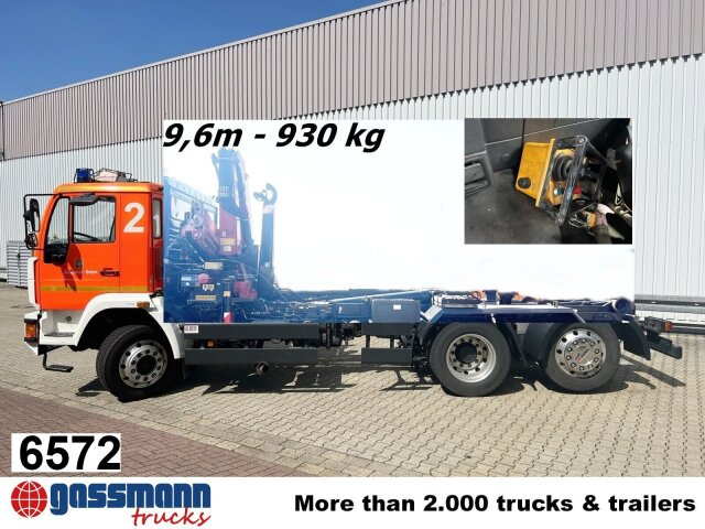MAN 25/18.284 6x2-4 LL,Kran HMF 1113 K3, Funk, - Autocarro scarrabile, Camion con gru: foto 1 MAN 25/18.284 6x2-4 LL,Kran HMF 1113 K3, Funk, - Autocarro scarrabile, Camion con gru: foto 1