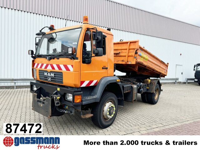 MAN LE 18.280 4X4 BB, Winterdienstausstattung, - Autocarro ribaltabile, Camion con gru: foto 1 MAN LE 18.280 4X4 BB, Winterdienstausstattung, - Autocarro ribaltabile, Camion con gru: foto 1