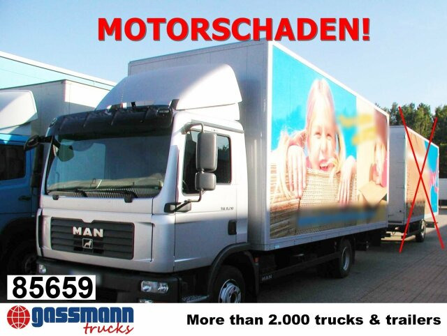 MAN TGL 8.210 4X2 BL mit LBW MBB, MOTORSCHADEN! - Autocarro furgonato: foto 1 MAN TGL 8.210 4X2 BL mit LBW MBB, MOTORSCHADEN! - Autocarro furgonato: foto 1