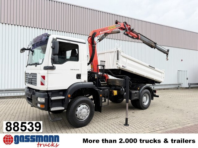 MAN TGM 18.240 4x4 BB mit Kran Palfinger PK9501 - Autocarro ribaltabile, Camion con gru: foto 1 MAN TGM 18.240 4x4 BB mit Kran Palfinger PK9501 - Autocarro ribaltabile, Camion con gru: foto 1