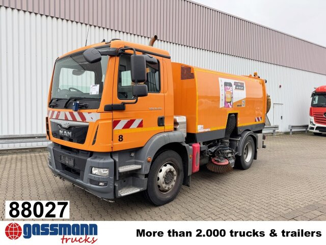 MAN TGM 18.250 4X2 BB, Kehrmaschine Brock SL200/2 - Spazzatrice stradale: foto 1 MAN TGM 18.250 4X2 BB, Kehrmaschine Brock SL200/2 - Spazzatrice stradale: foto 1
