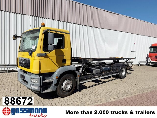 MAN TGM 18.290 4x2 LL, Hydr. Hubrahmen - Autocarro portacontainer/ Caisse interchangeable: foto 1 MAN TGM 18.290 4x2 LL, Hydr. Hubrahmen - Autocarro portacontainer/ Caisse interchangeable: foto 1