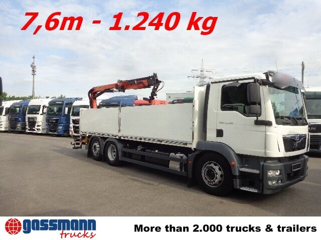 MAN TGM 26.340 6x2-4 LL,Lenk-Liftachse, Heckkran, - Autocarro con pianale/ Cassone fisso, Camion con gru: foto 5 MAN TGM 26.340 6x2-4 LL,Lenk-Liftachse, Heckkran, - Autocarro con pianale/ Cassone fisso, Camion con gru: foto 5