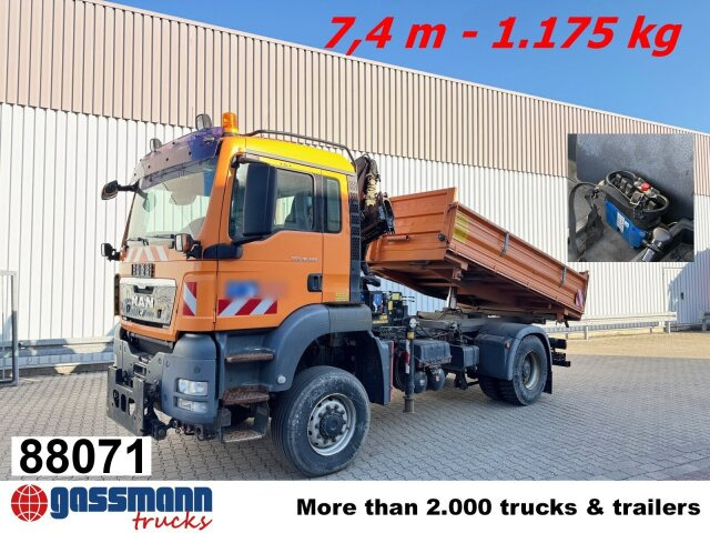 MAN TGS 18.320 4x4 BL, Wechselsystem, - Autocarro ribaltabile, Camion con gru: foto 1 MAN TGS 18.320 4x4 BL, Wechselsystem, - Autocarro ribaltabile, Camion con gru: foto 1