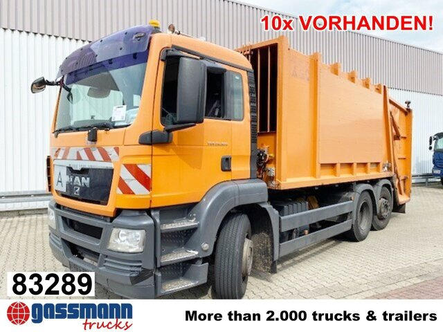 MAN TGS 26.320 6x2-4 BL, Lenkachse, Haller X2, - Camion immondizia: foto 1 MAN TGS 26.320 6x2-4 BL, Lenkachse, Haller X2, - Camion immondizia: foto 1
