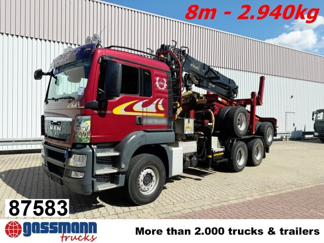MAN TGS 26.540 6X4 BL, Intarder, Kran Epsilon - Camion trasporto legname, Camion con gru: foto 1 MAN TGS 26.540 6X4 BL, Intarder, Kran Epsilon - Camion trasporto legname, Camion con gru: foto 1