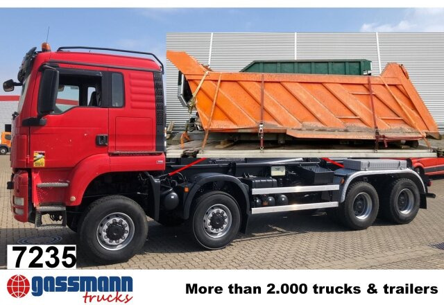 MAN TGS 41.480 8X8 BB, Bender Stahlmulde ca. 18m³, - Autocarro telaio: foto 1 MAN TGS 41.480 8X8 BB, Bender Stahlmulde ca. 18m³, - Autocarro telaio: foto 1