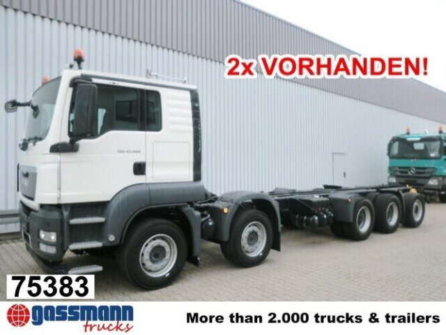 MAN TGS 50.480 BB 10x4, 2x VORHANDEN! - Autocarro telaio: foto 1 MAN TGS 50.480 BB 10x4, 2x VORHANDEN! - Autocarro telaio: foto 1